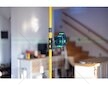 Křížový laser 360°, samonivelační, 4D, zelený, 2x Li-ion, pouzdro, příslušenství - GEKO