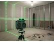 Křížový laser 360° samonivelační 4D zelený, se stativem, kompletní sada GEKO