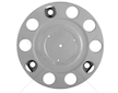 Kryt kola 10 otvorů šedý plný DB-105220