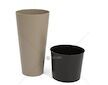 Květináč Tubus Slim 64 l, mocca