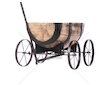 Květináč Woodeff whiskey barel wagon, 41,5x29x19cm