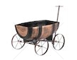 Květináč Woodeff whiskey barel wagon, 41,5x29x19cm