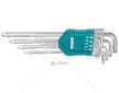 L-klíče TORX prodloužené, sada 9 ks, 10-5 0mm, CrV TOTAL