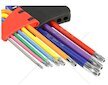 L-klíče TORX, sada 9 ks, T10-T50, 125 mm BJC
