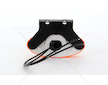 LAMPA OBRYS.DIODOWA OWALNA ZOLTA Z UCHWY WAS W64/305Z