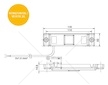 LAMPA OBRYS.LED UNIFAB BIALA WIELTON  42-3474-147