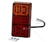 LAMPA TYLNA 12/24V 16LED BIALA  L2295