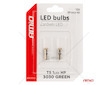 LED BUBLS STANDARD Green T5 12V 3030 1LED HP AMIO-03729