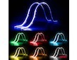 LED pásky COB do auta s dálkovým ovládáním vícebarevné RGB 2x30cm 12V AMiO-04579