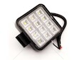 LED pracovní světlomet 12LED 12W čtverec 12/24 V s vypínačem