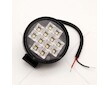 LED pracovní světlomet 12LED 12W kulatý 12/24V s vypínačem