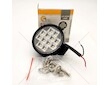 LED pracovní světlomet 12LED 12W kulatý 12/24V s vypínačem