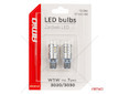 LED STANDARD BULBS T10 W5W 6x3020 + 1x3030 SMD White 12V/24V AMiO-03718