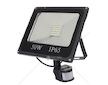 LED světlomet 230V, 50W, studená, s fotobuňkou
