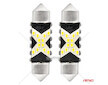 LED žárovka CANBUS 12SMD Festoon C5W 2016 41mm White 12/24V AMiO-04238