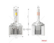 LED žárovky hlavního svícení D1S D3S D8S X AllinOne canbus 6000K AMIO-03669