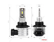 LED žárovky hlavního svícení HB4 9006 H-mini Series AMiO-03335