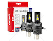 LED žárovky hlavního svícení Série F25 PRO BLACK FULL CANBUS H4 H19 70W 12V 24V AMiO-04719