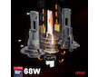 LED žárovky hlavního svícení Série F25 PRO BLACK FULL CANBUS H7 68W 12V 24V AMiO-04720