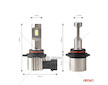 LED žárovky hlavního svícení Série H25 CANBUS HIR2 9012 12V 31W AMIO-04716
