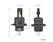 LED žárovky X4-series AVIATOR H4/H19 6500K max 44W AMIO-03763