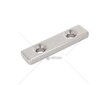 Magnet neodymový s montážními otvory 40x10x4mm, plochý 2ks GEKO