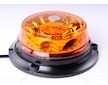 Maják LED oranžový  12-24V 8x3LED Nízký pevná montáž 4-funkce