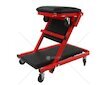 Montážní pojízdné lehátko, stolička 2v1 černo-červené MAR-POL