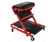Montážní pojízdné lehátko, stolička 2v1 černo-červené MAR-POL