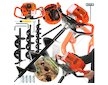 Motorový zemní vrták 2.3 kW + vrtáky 100, 150, 200mm MAR-POL