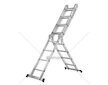 Multifunkční kloubový žebřík 4×4 příčky + podlážka - GEKO