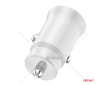 Nabíječka do auta 2x USB-A 2.1A 12/24V AMiO-03872