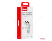 Nabíječka do auta 2x USB-A + tester napětí akumulátoru 3.1A 12/24V AMiO-03887