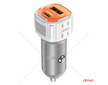 Nabíječka do auta USB-A + USB-C 20W 12/24V AMiO-03882