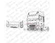 NAROZNIK KABINY DAF XF106 LEWY MTX ED06070002