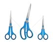 Nůžky univerzální, sada 3ks GEKO