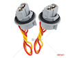 Objímka žárovky T20 LED 12V W21W WY21W W3x16d 7440 T20 2 ks AMiO-04833