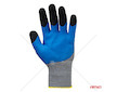 Ochranné rukavice polyesterové, potažené pěnou na 3/4 povrchu, velikost 10 (2 páry), třída 3131X – AMiO-04645