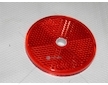 Odrazka kulatá s otvorem červená FI60 DOB-33/CZERW