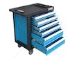 Pojízdný dílenský vozík se sadou nářadí 245ks, 6 polic GEKO