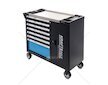 Pojízdný dílenský vozík se sadou nářadí 309 ks, 7 polic KRAFT&DELE