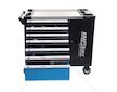 Pojízdný dílenský vozík se sadou nářadí 309 ks, 7 polic KRAFT&DELE