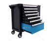Pojízdný dílenský vozík se sadou nářadí 309 ks, 7 polic KRAFT&DELE