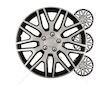 Poklice Dakar 17” černo-stříbrná sada 4ks COLOR BOX