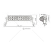 Pracovní LED světlo rampa 10-30V 24LED, 405mm s homologací