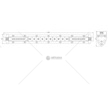 Pracovní LED světlo rampa 10-30V 24LED SPOT s homologací
