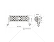 Pracovní LED světlo rampa 10-30V 60LED COMBO 864mm s homologací