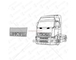 Přední kapota VOLVO FH12 N/TYP horní pokrytí COV/2FH/145