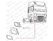 Rámeček světlometu DAF XF106 pravý MTX ED0618K001