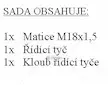 Řídící tyč úplná (frt) ca original (složení 93-0818+93-0819+99-3792) | 93-0820
